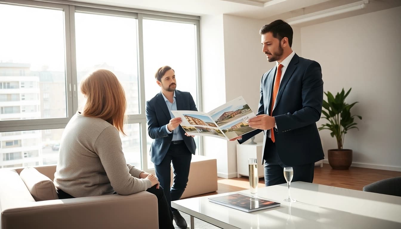 Immobilienmakler Frankfurt Sachsenhausen berät engagiert Mandanten in modernem Büro.