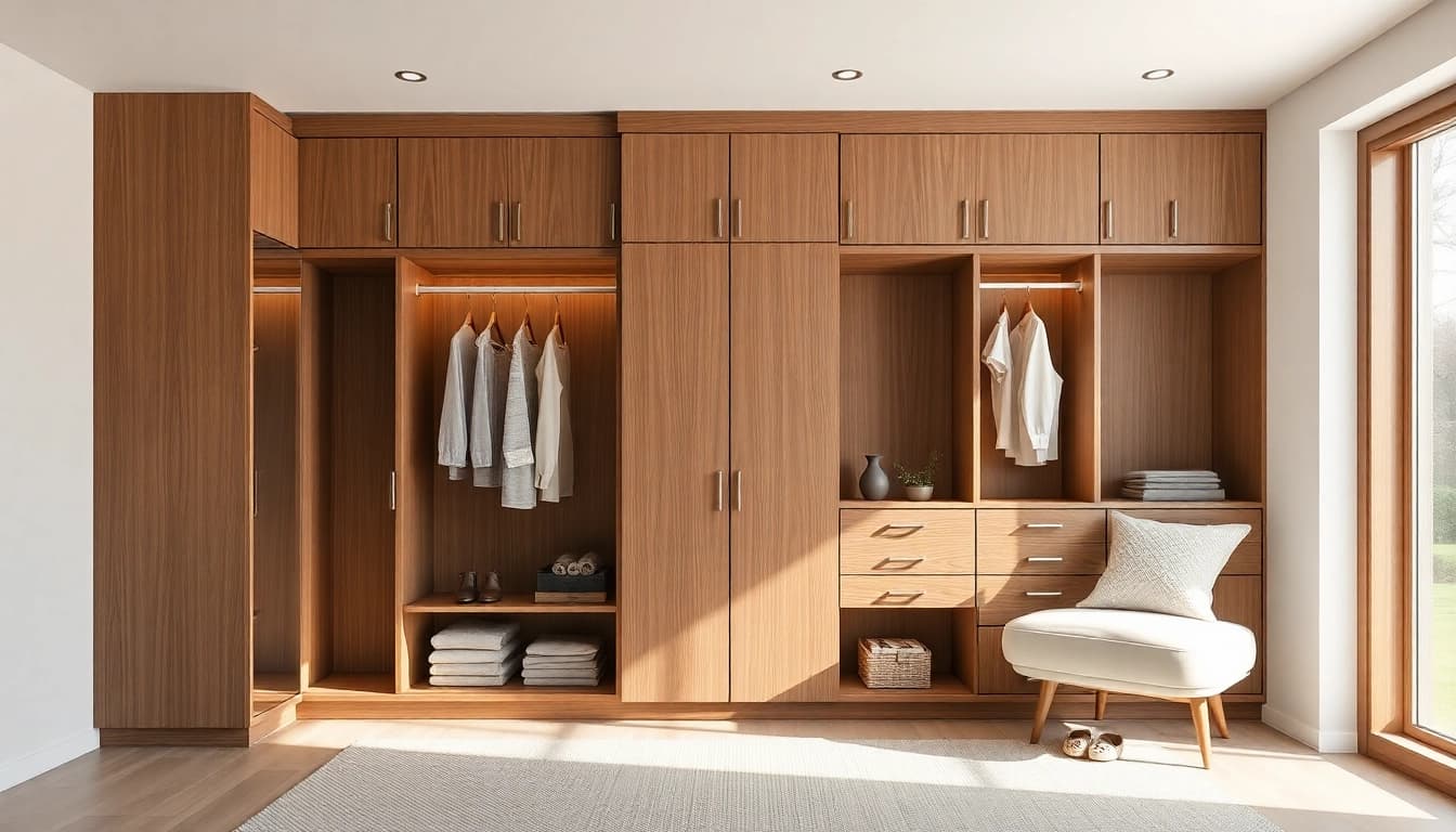 Showcase premium kleiderbügel crafted from high-quality wood with a sleek design.