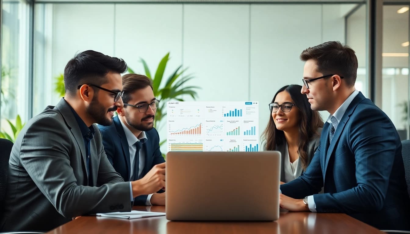 Erleben Sie, wie SAP ERP von einem professionellen Team in einer modernen Bueroumgebung genutzt wird.