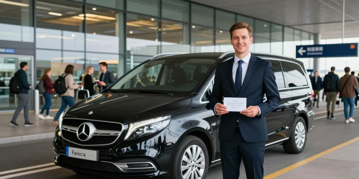 Professioneller Flughafentransfer Frankfurt mit top-bewerteten Fahrern, der lokale Dienstleister für Reisende.