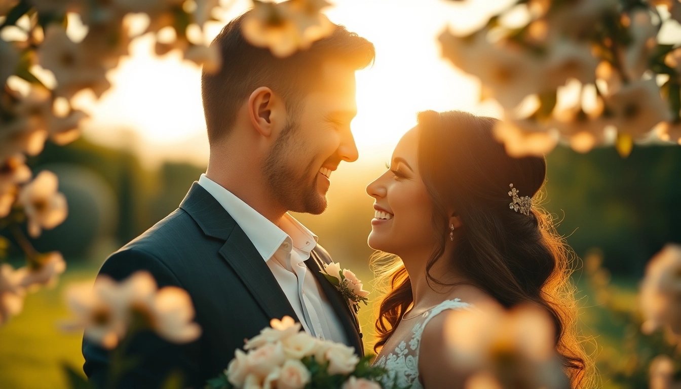 Hochzeitsfotograf München fängt den emotionalen Moment eines Paares im Freien ein.