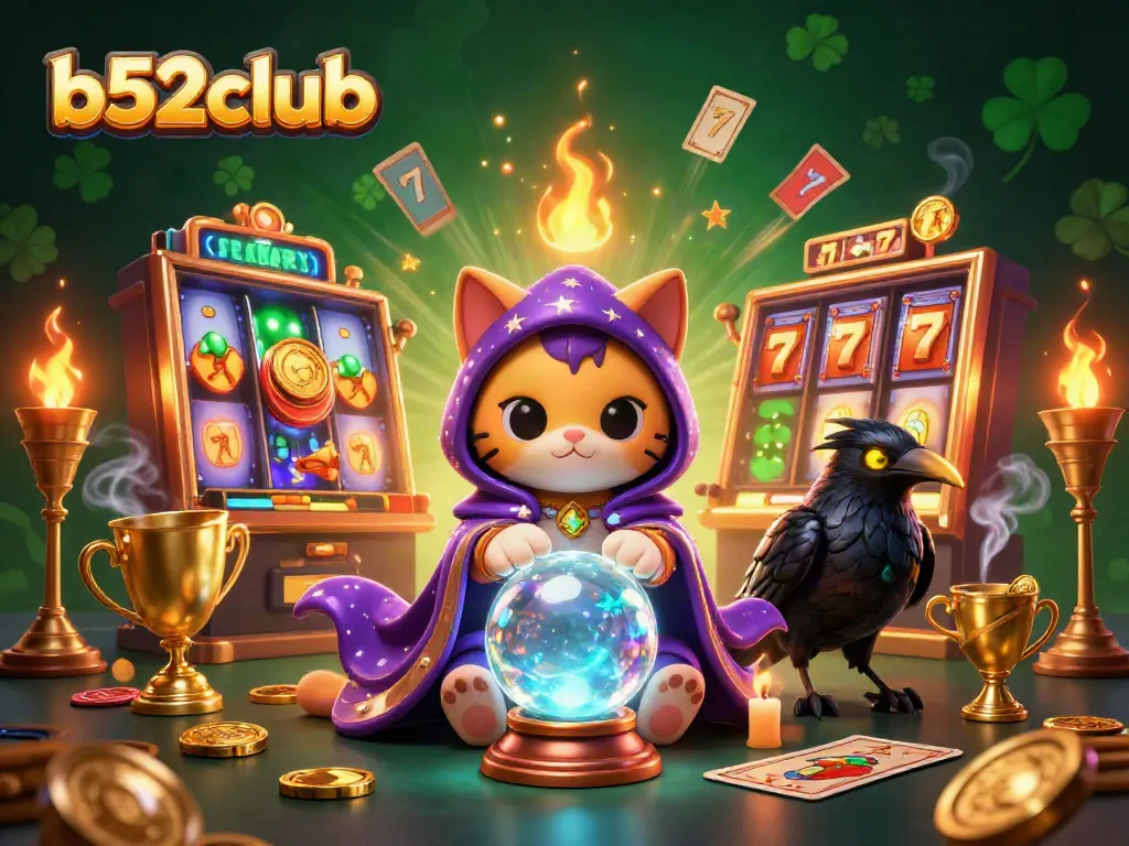 Engage in thrilling gameplay at b52club with captivating 3D casino illustration featuring dynamic slot elements.