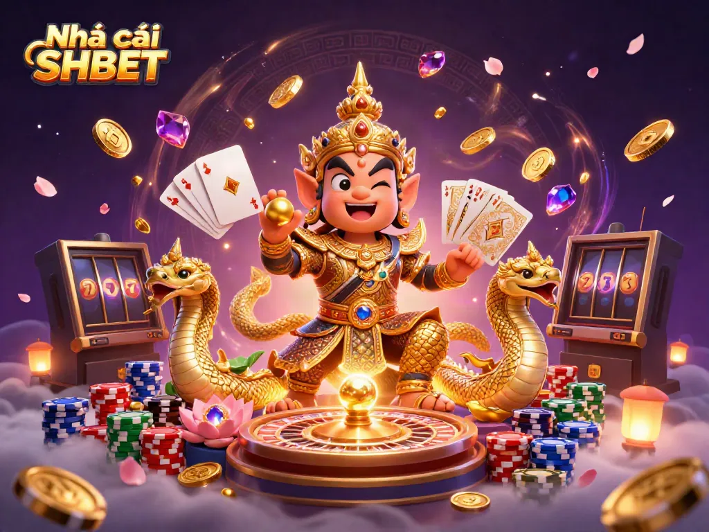 Engage in thrilling gameplay at Nhà cái SHBET with vibrant casino graphics and exciting game elements.