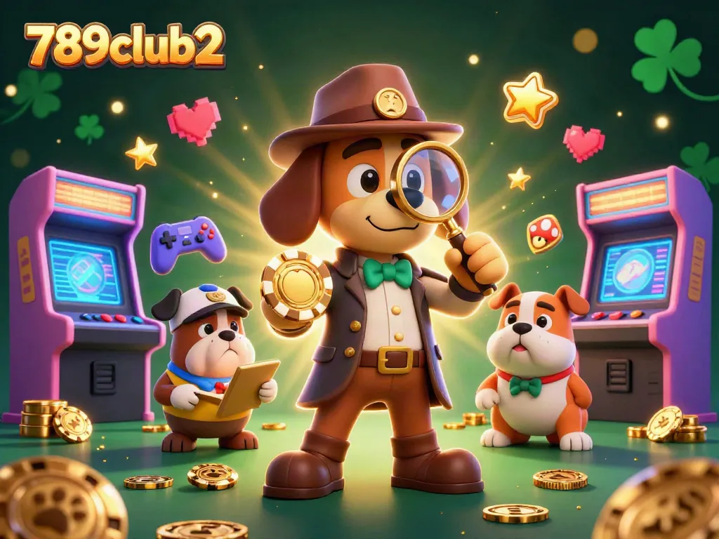 Play winning games at 789club2 with vibrant arcade elements and golden poker chip clues.