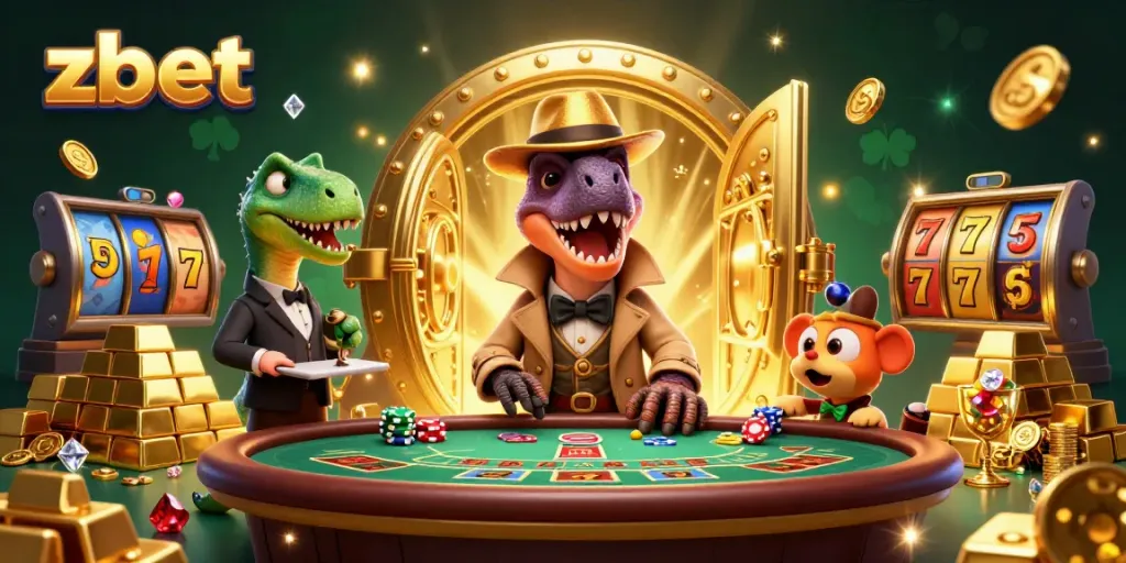 Zbet features a velociraptor card counter hidden at a blackjack table with a sneaky compy pickpocket.