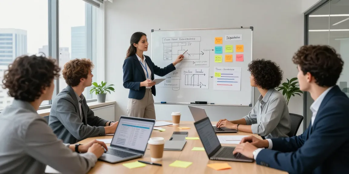 Diskussion über toxische Führung in einem modernen Büro mit einem Team.