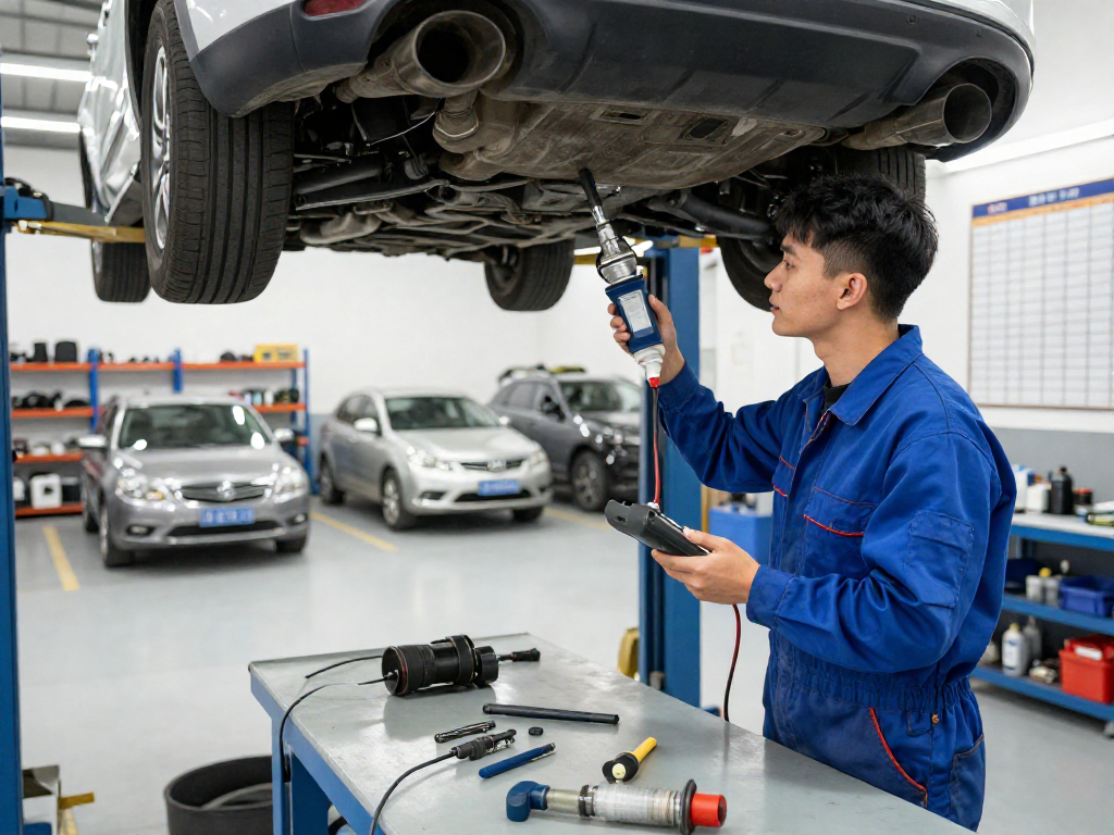 Effektive DPF Reinigung in Laatzen durch erfahrenen Mechaniker in Werkstatt.