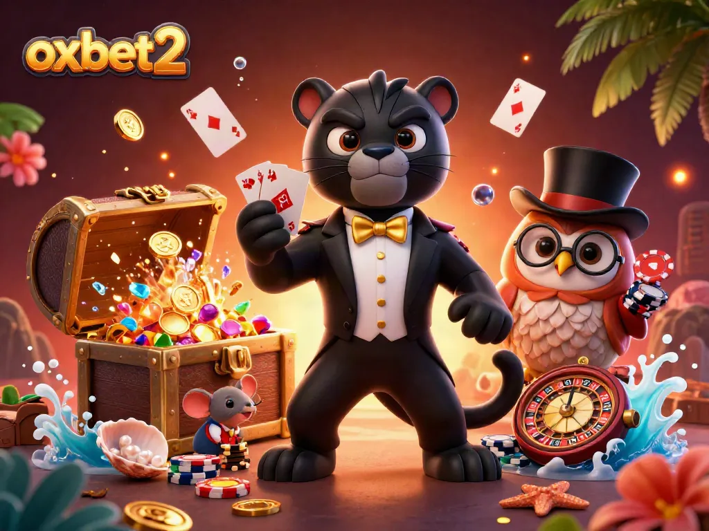 Experience thrilling gameplay at oxbet2 with vibrant characters and dynamic casino elements amidst explosive treasures.