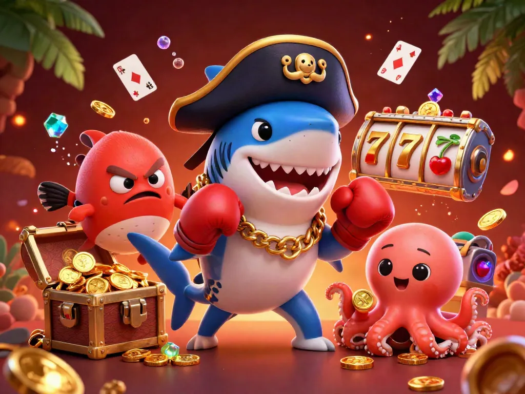 Tải App Fabet for seamless betting experience: a vibrant 3D illustration with casino elements.