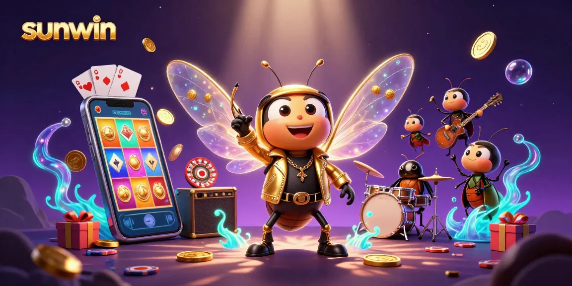 Engage with the thrill of sunwin casino as a cicada rock star inspires fun with slot reels and vibrant games.