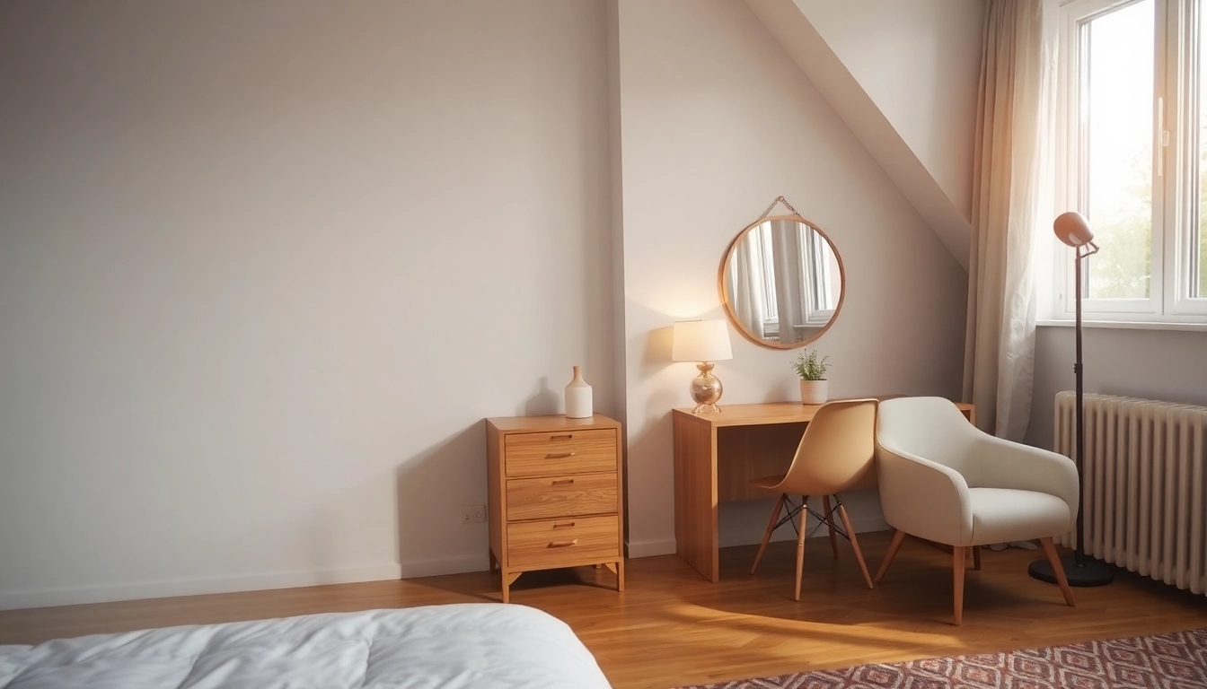 Hauswirtschaftskraft in Hameln sorgt für Ordnung und Sauberkeit in einem einladenden Schlafzimmer.