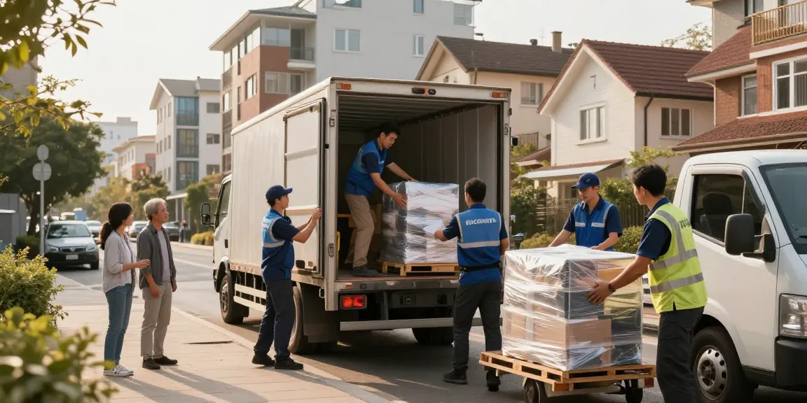 Umzugsunternehmen Bruchsal mit professionellen Umzugsmitarbeitern, die effizient beim Umzug von Wohnhäusern arbeiten.