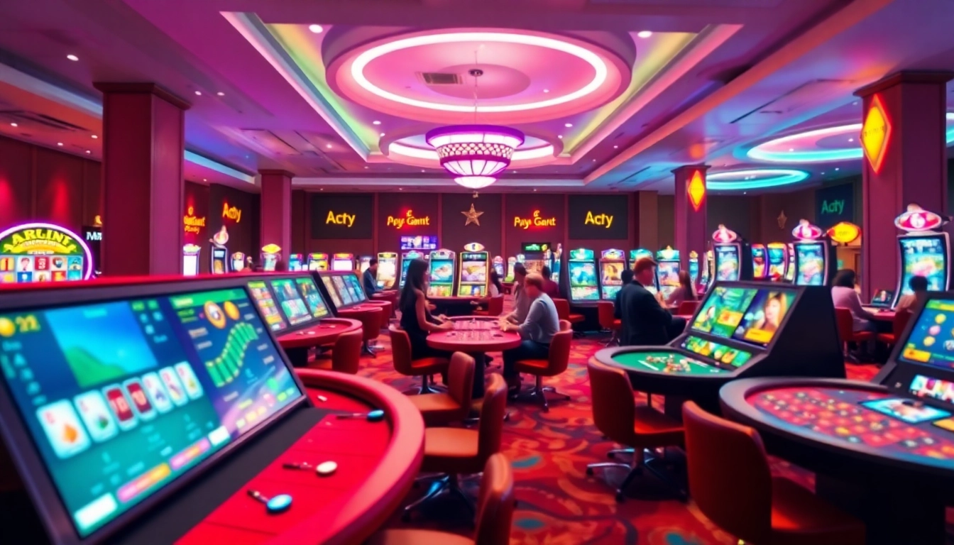 Experience the thrill of online casino bonuses with dynamic gaming tables showcasing vibrant action.