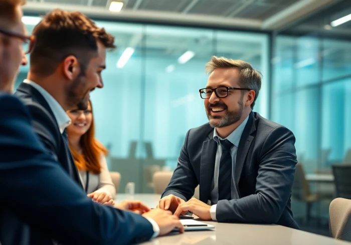 Headhunter berät Vertriebsmitarbeiter über Personalberatung im Vertrieb.