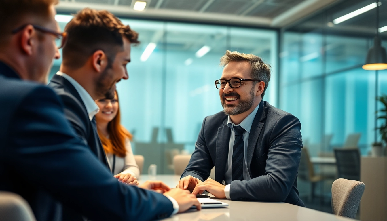 Headhunter berät Vertriebsmitarbeiter über Personalberatung im Vertrieb.