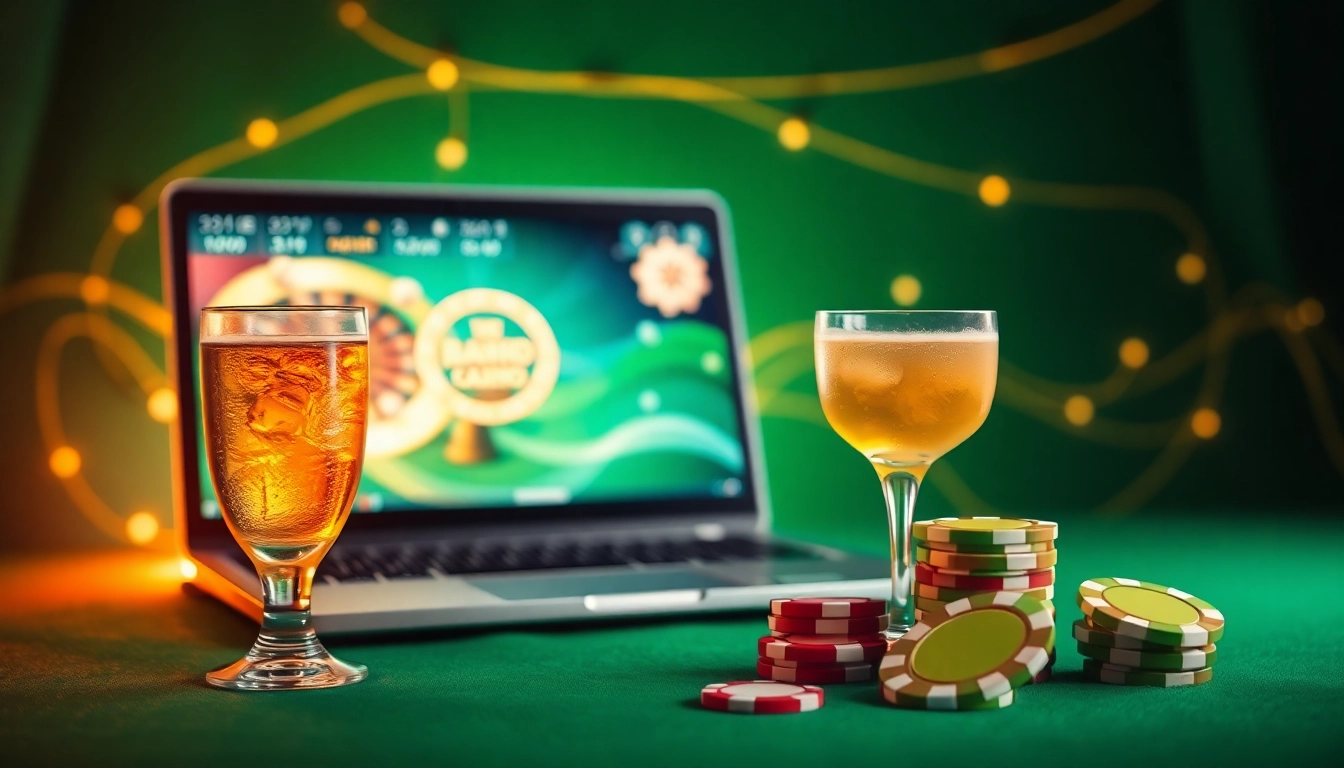Entdecken Sie die besten Online-Casinos mit exklusiven Spielen und attraktiven Boni, verfügbar auf einem Laptop.