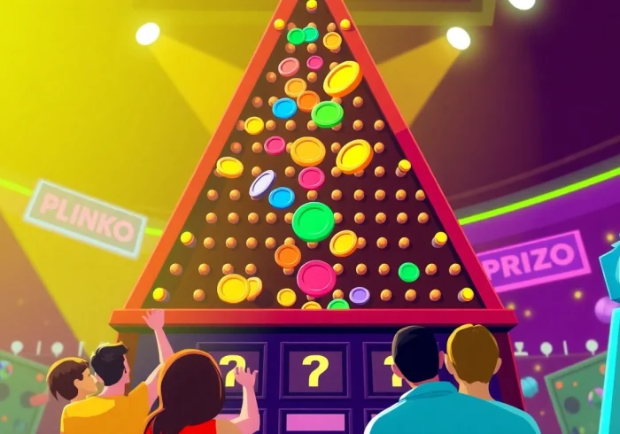 Engage with the thrilling Plinko game as colorful disks bounce down a dynamic board towards exciting prizes.
