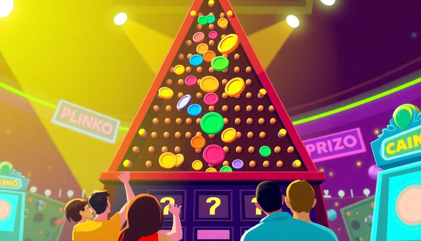 Engage with the thrilling Plinko game as colorful disks bounce down a dynamic board towards exciting prizes.
