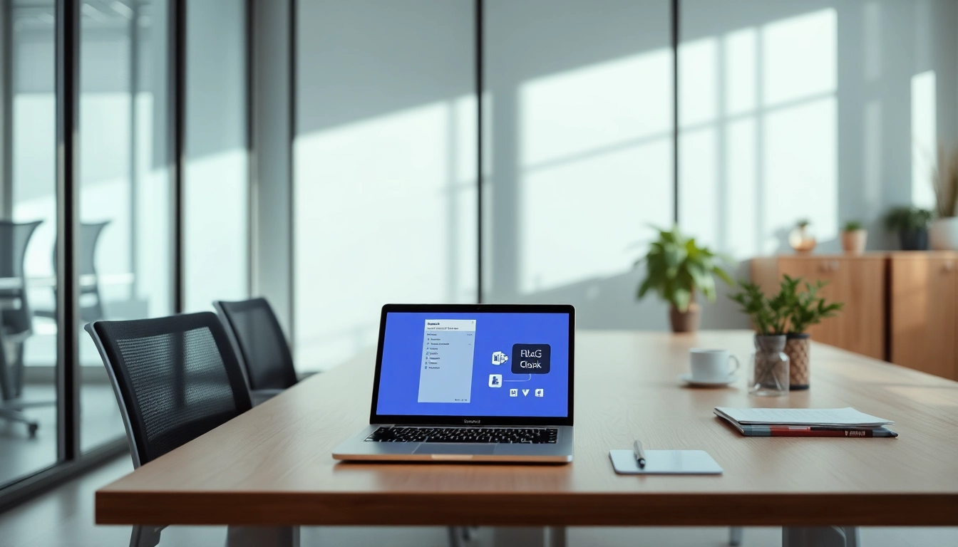 Visualisieren Sie Microsoft Office 2024 mit Outlook & Access in einer stilvollen Büroumgebung, um die Benutzerfreundlichkeit und Professionalität zu betonen.
