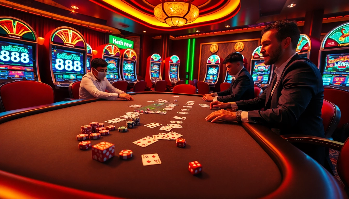 Experience the thrill of winning at the 888 new casino with lively poker tables and exciting slot machines.