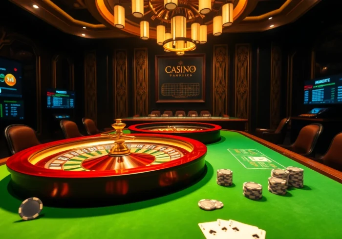 Experience the excitement of gambling with the ST666 LINK at a luxurious casino table.
